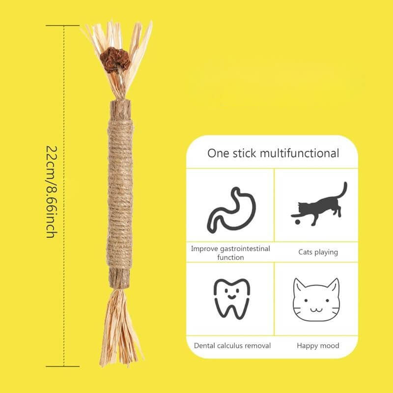 🐾 Premium Cat Chew Stick Toy 😺 Natural Silvervine Sticks 🌿 Catnip Alternative 🦷 Teeth Cleaning & Edible Kitty Treat 🎉