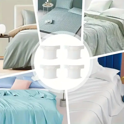💥Special price $19.99!🔥Bed Sheet Holder with Locking Clips, Corner Fitted for All Mattress Sizes Bedsheet Clip Durable BeddingAccessories