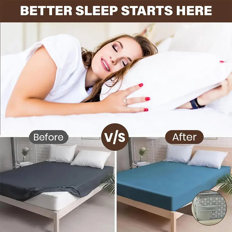 💥Special price $19.99!🔥Bed Sheet Holder with Locking Clips, Corner Fitted for All Mattress Sizes Bedsheet Clip Durable BeddingAccessories