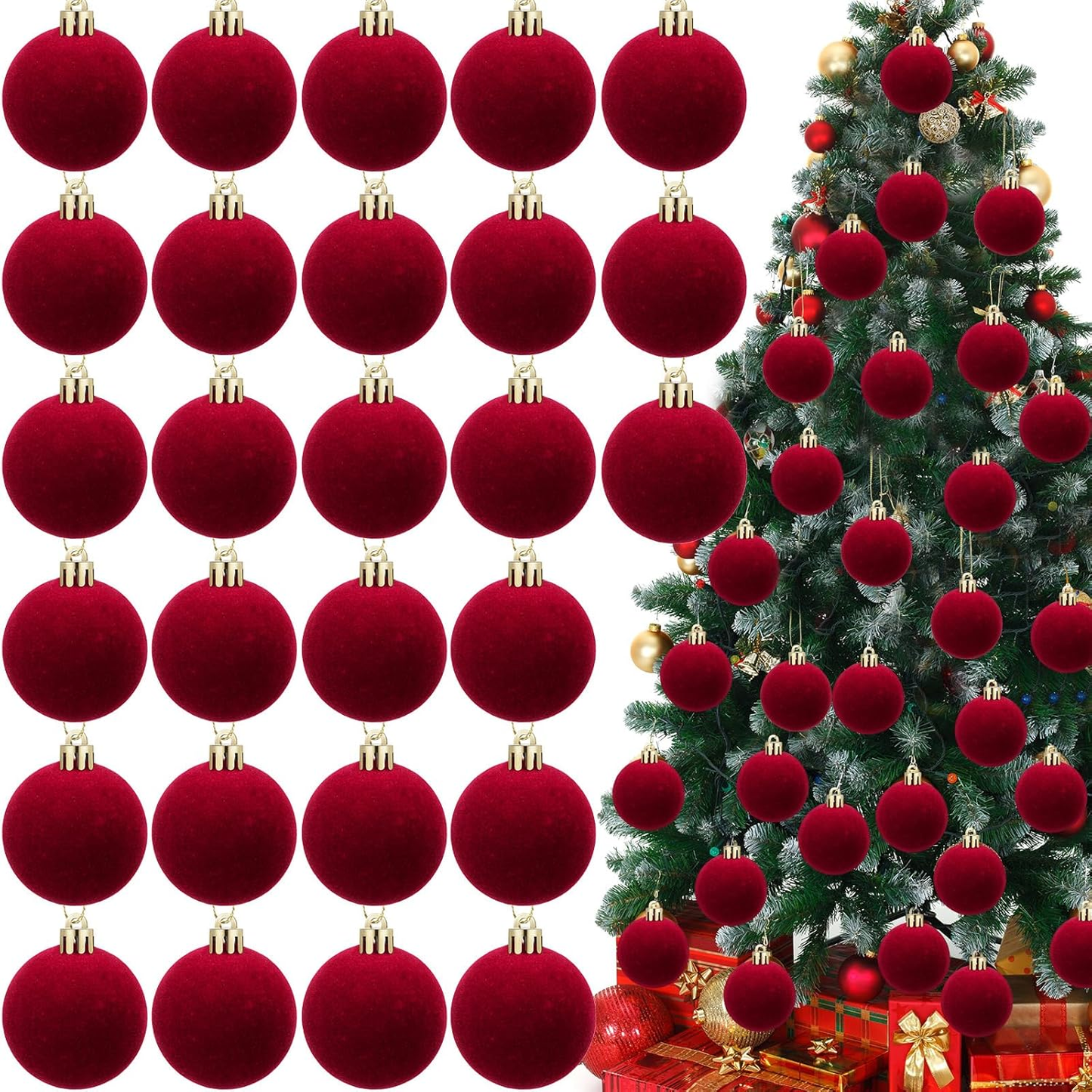 ✨Christmas sale 40% off✨🎄30 Pcs Christmas Velvet Balls