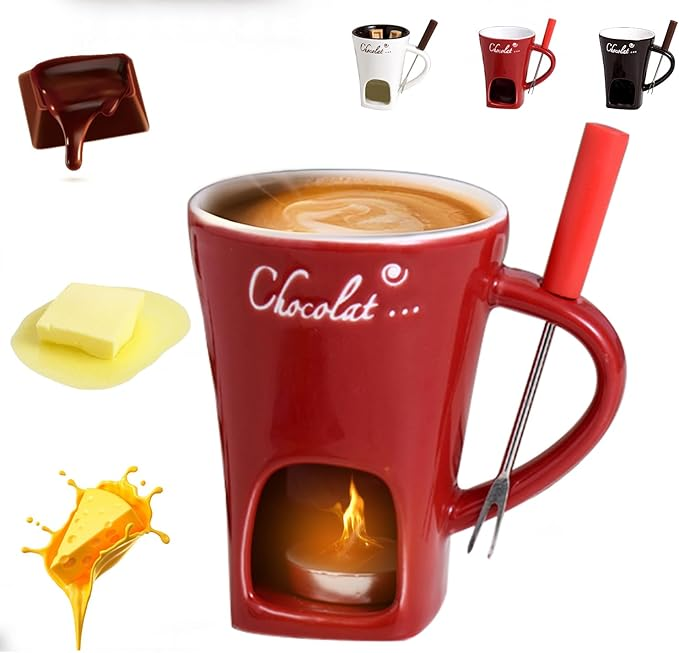 ✨Christmas sale 40% off✨Chocolate Fondue Mug with Fork