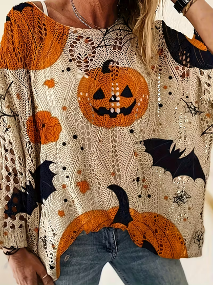 🎃Halloween Sale 40% Off🎃Women's Halloween Print Knit