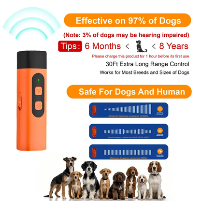 🐶Special price $13.99!🦮Professional Sonic Emitters Dog Training Tool Dog Bark Deterrent Device with LED Flashlight
