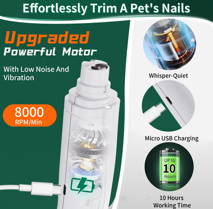 🐱Special price $19.99!🐈2-in-1 Dog Nail Grinder & Clipper for Large, Medium, Small Dogs & Cats