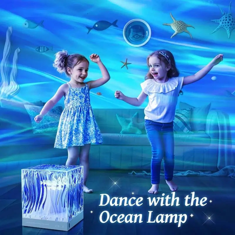 🔥🌸 One Fire Flower Lamp Ambient Lighting for Bedroom🌊💫 Cool Water Ripple Lamp — Dimmable + Remote + Timer🌌🎮 Space Projector Vibes for Teens