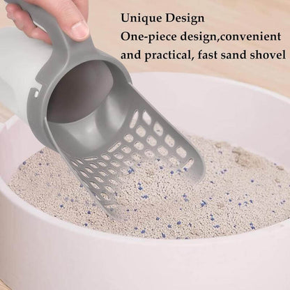 🐾【Deals For You】Cat Litter Scooper with Holder 🧹 Large Capacity Shovel + 45 Refill Bags (3 Boxes of 15) 🐱✨