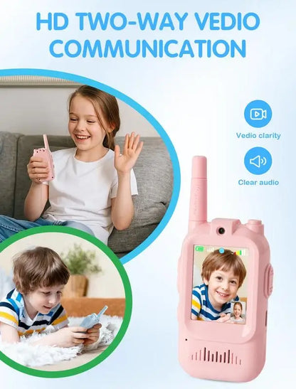 💖🎁 Video Walkie-Talkie Toy Set (2-Pack)📸📡 Clear talk & video play🎉✨