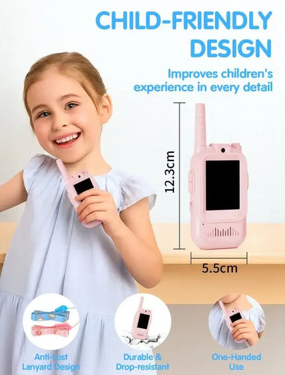 💖🎁 Video Walkie-Talkie Toy Set (2-Pack)📸📡 Clear talk & video play🎉✨