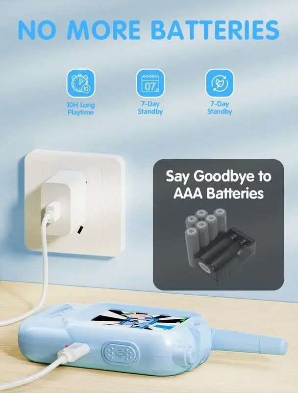 💖🎁 Video Walkie-Talkie Toy Set (2-Pack)📸📡 Clear talk & video play🎉✨