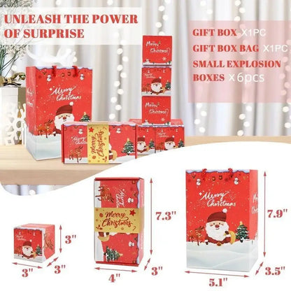 🎁✨Surprise Gift Box Explosion for Money, Unique Folding Bouncing Red Envelope Gift Box with Confetti, Cash Explosion Luxury Gift Box for Birthday Anniversary Valentine Proposal🎉💰