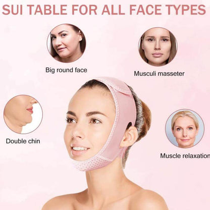 💆‍♀️✨ V Line Lifting Mask with Chin Strap 💖👑 Double Chin Reducer & Face Sculpting Tool 💋 Perfect Gift for Radiant Confidence 🎁🌸