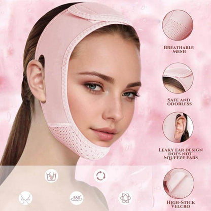 💆‍♀️✨ V Line Lifting Mask with Chin Strap 💖👑 Double Chin Reducer & Face Sculpting Tool 💋 Perfect Gift for Radiant Confidence 🎁🌸