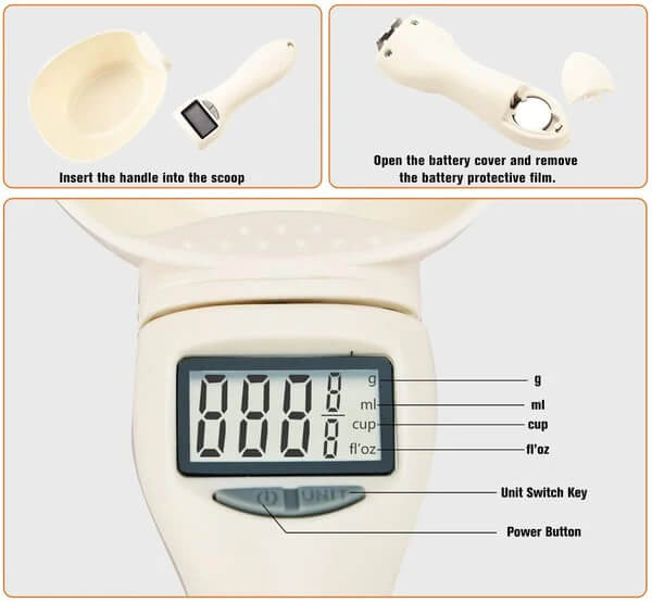 🥄New Food Measuring Scoop Scale