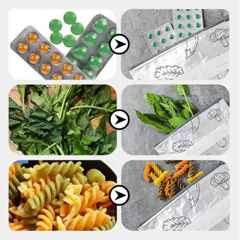 🛍️✨ Reusable Aluminum Foil Sealable Storage Bags (2025 New) 🌽🥩 Resealable Vacuum Zip Pouches | 🍎 Stand-Up Foil Bags with Label & Lock | 🍒 Freshness Made Easy