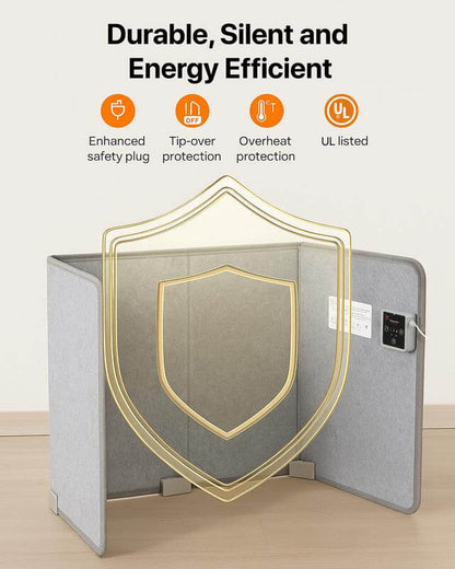 🔥 Foldable Electric Space Heater ⚡ Silent Radiant Heat 🦶 Leg, Foot & Hand Warmer 🌡️ With Thermostat 🏠 Perfect for Home & Office 💨 Cozy Winter Must-Have ❄️