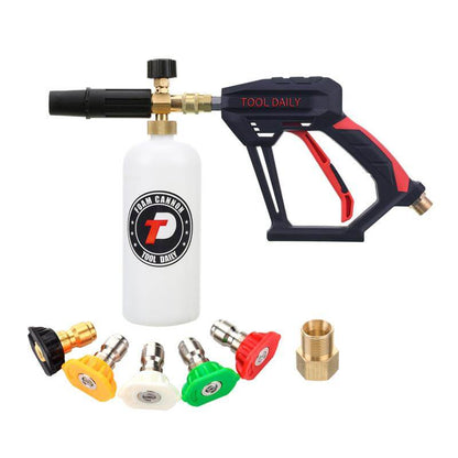💦⚡Limited-Time Deal!⏰ Daily-Use Short-Handle High-Pressure Spray Gun with 5 Nozzles — Power Clean Anything Fast!🔥