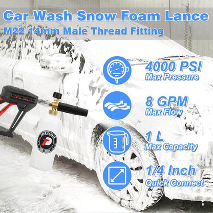 💦⚡Limited-Time Deal!⏰ Daily-Use Short-Handle High-Pressure Spray Gun with 5 Nozzles — Power Clean Anything Fast!🔥