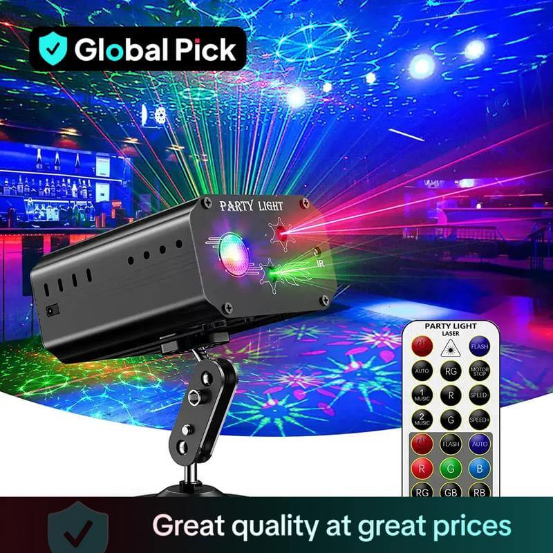 🎉✨ All-Aluminum One-Body Party Disco Light 🎶💡 With Remote Control & USB Power 🔌 Perfect for Party, Birthday, Wedding, Holiday, Christmas & Halloween 🎊🕺 Light Up Every Celebration! 🌈💥