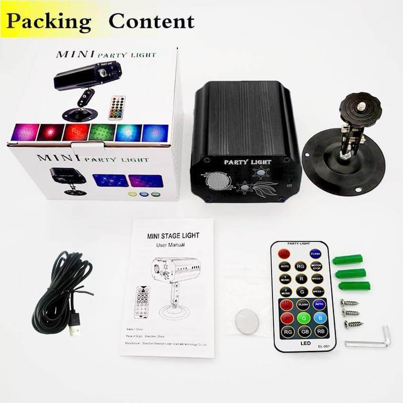 🎉✨ All-Aluminum One-Body Party Disco Light 🎶💡 With Remote Control & USB Power 🔌 Perfect for Party, Birthday, Wedding, Holiday, Christmas & Halloween 🎊🕺 Light Up Every Celebration! 🌈💥