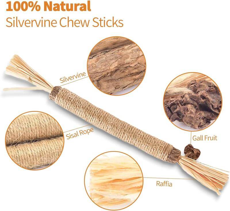 🐾 Premium Cat Chew Stick Toy 😺 Natural Silvervine Sticks 🌿 Catnip Alternative 🦷 Teeth Cleaning & Edible Kitty Treat 🎉