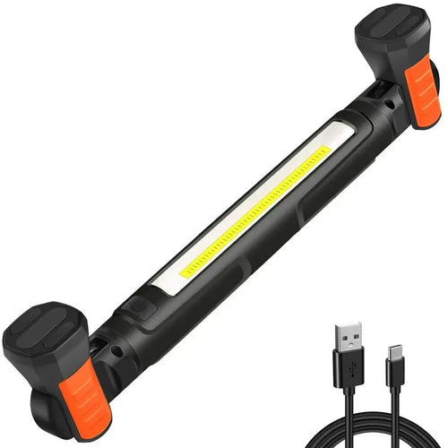 🔦💥 3000LM Work Light Flashlight — 5200mAh Rechargeable 🔋 | Magnetic Base 🧲 + Hanging Hooks 🪝 | Underhood & Garage Lighting 🚗🏚️ | Waterproof & Durable 💧 | Emergency Ready ⚡