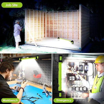 🔦💥 3000LM Work Light Flashlight — 5200mAh Rechargeable 🔋 | Magnetic Base 🧲 + Hanging Hooks 🪝 | Underhood & Garage Lighting 🚗🏚️ | Waterproof & Durable 💧 | Emergency Ready ⚡