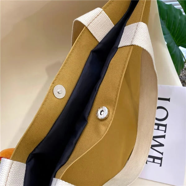 🎒✨ Classic Retro Fashion Large-Capacity Backpack 🧵👜 Cute Canvas Crossbody | 🎨 Casual & Stylish | 🌈 Perfect for Daily Adventures