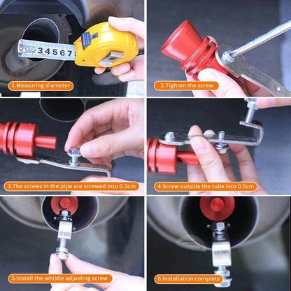 🚗💨 Turbo Roar – Turbo Sound Simulator 🔊✨ Stainless Steel Universal Turbo Noisemaker 🔧🔥 For Car, Truck & SUV 🚙💥 Turn Heads with That Turbo Whistle Sound! 🎶