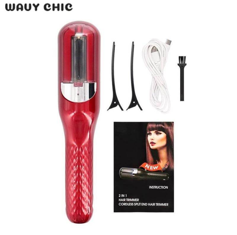 💇‍♀️✨ [Wavy Chic] Cordless Split End Trimmer 🔋✂️ Repair & Care System 💖 Smooth, Healthy, Salon-Perfect Hair Anytime, Anywhere 🌟💁‍♀️
