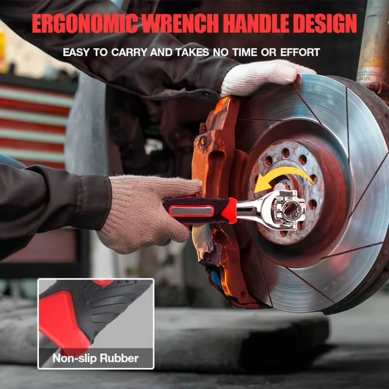 🛠️🔥52-in-1 360° Adjustable DIY Hand Tool Socket Wrench Set ⚙️ 8–19mm Metric 🔩 Perfect for Every Repair!