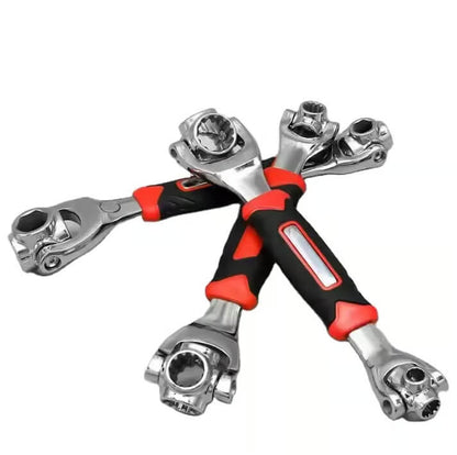 🛠️🔥52-in-1 360° Adjustable DIY Hand Tool Socket Wrench Set ⚙️ 8–19mm Metric 🔩 Perfect for Every Repair!