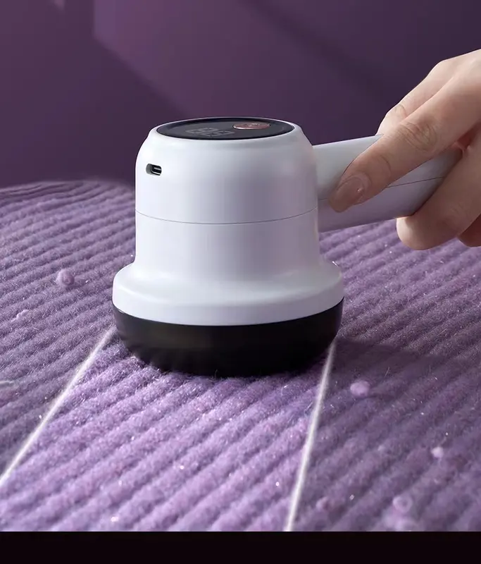 ⚡Last Day $14.99!👚Rechargeable Fabric Shaver with 2 Replaceable Stainless Steel 6-Leaf Blades(1 Free Extra Included)