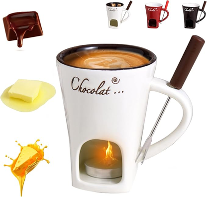 ✨Christmas sale 40% off✨Chocolate Fondue Mug with Fork