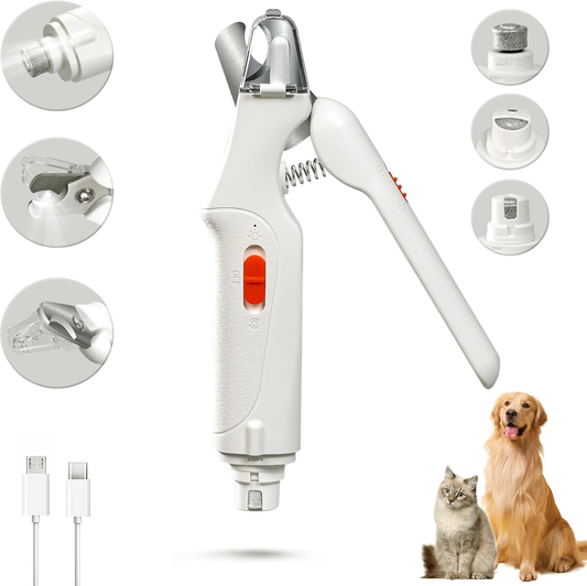 🐱Special price $19.99!🐈2-in-1 Dog Nail Grinder & Clipper for Large, Medium, Small Dogs & Cats