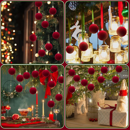 ✨Christmas sale 40% off✨🎄30 Pcs Christmas Velvet Balls
