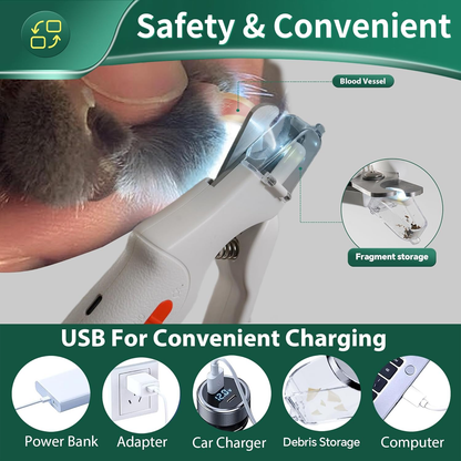 🐱Special price $19.99!🐈2-in-1 Dog Nail Grinder & Clipper for Large, Medium, Small Dogs & Cats