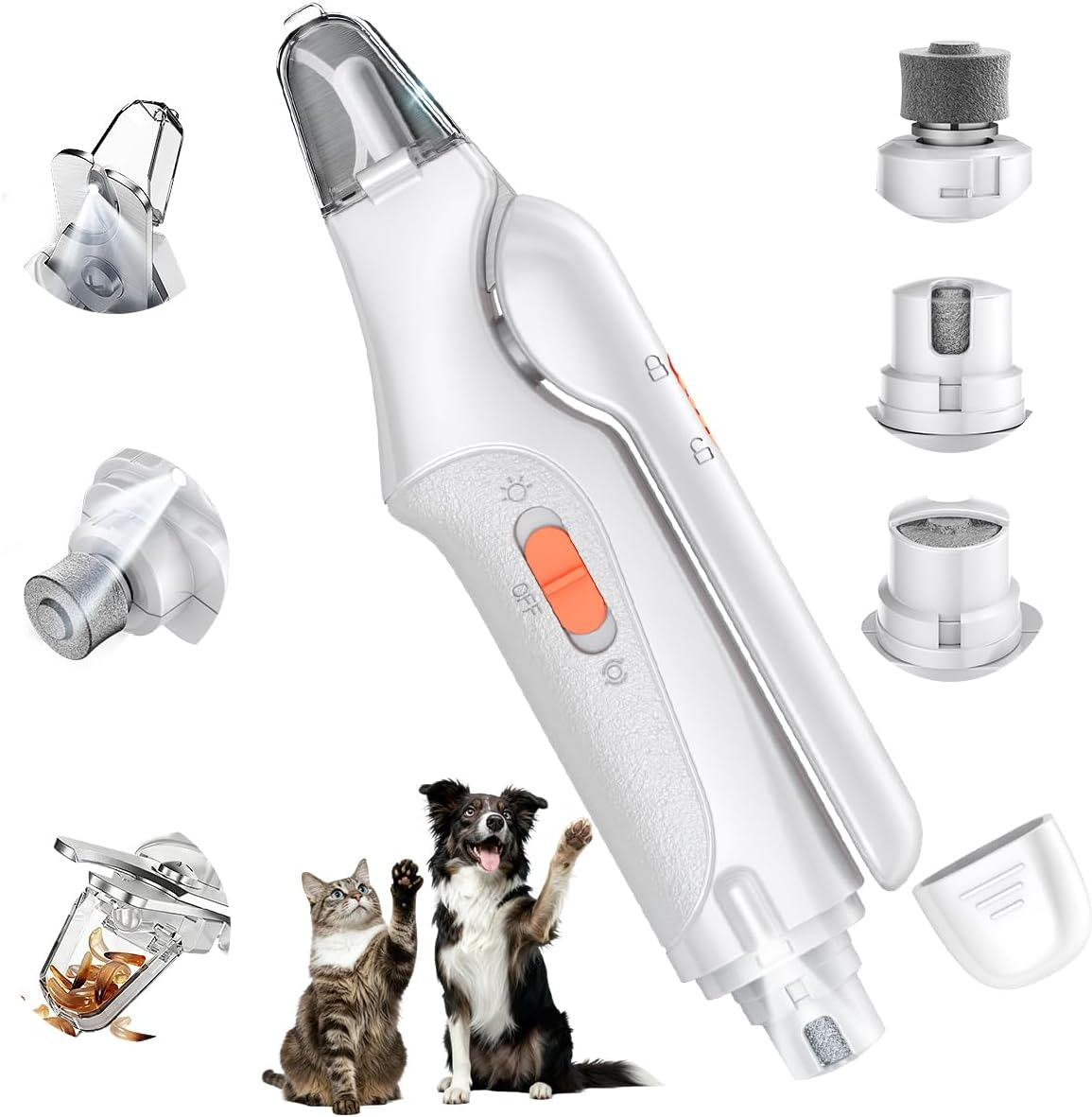 🐱Special price $19.99!🐈2-in-1 Dog Nail Grinder & Clipper for Large, Medium, Small Dogs & Cats